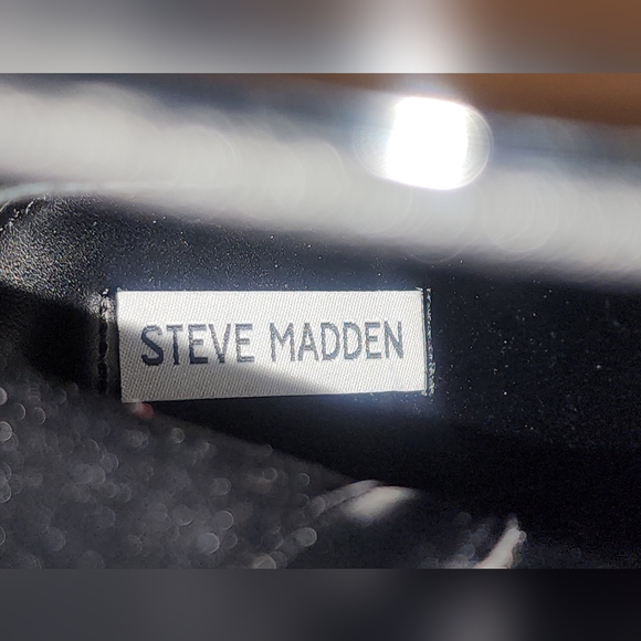 Steve Madden Passion Black Patent Booties Size 10M - Picture 4 of 6